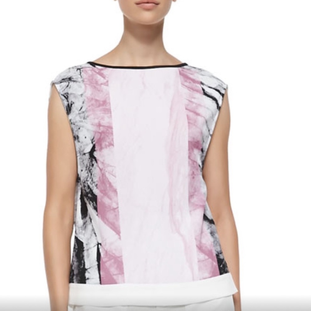 Elegant Pink and Black Women's Top